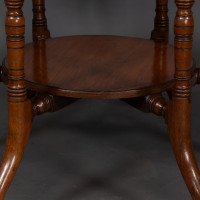 Collinson & Lock, attributed. An Aesthetic Movement Walnut Octagonal Center Table - Thumbnail 13