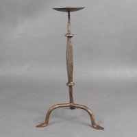 Cotswold School, Arts & Crafts Wrought Iron Pricket Candlestick (c.1910) - Thumbnail 2