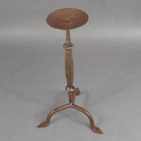 Cotswold School, Arts & Crafts Wrought Iron Pricket Candlestick (c.1910) - Thumbnail 6
