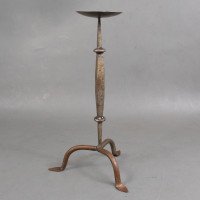 Cotswold School, Arts & Crafts Wrought Iron Pricket Candlestick (c.1910) - Thumbnail 5
