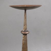 Cotswold School, Arts & Crafts Wrought Iron Pricket Candlestick (c.1910) - Thumbnail 8
