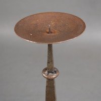 Cotswold School, Arts & Crafts Wrought Iron Pricket Candlestick (c.1910) - Thumbnail 7