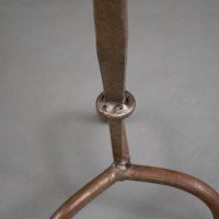 Cotswold School, Arts & Crafts Wrought Iron Pricket Candlestick (c.1910) - Thumbnail 11