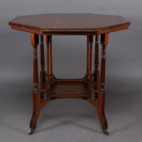Gregory & Co. An Aesthetic Movement walnut centre or side table - Thumbnail 2