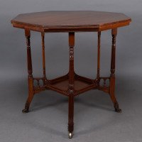 Gregory & Co. An Aesthetic Movement walnut centre or side table - Thumbnail 3