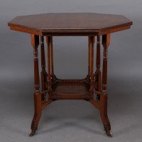Gregory & Co. An Aesthetic Movement walnut centre or side table - Thumbnail 4