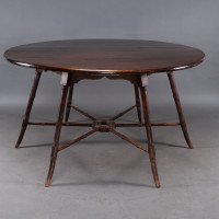 E. W. Godwin. Anglo-Japanese Aesthetic Movement Walnut Centre or Dining Table - Thumbnail 3