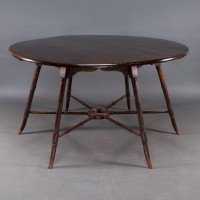 E. W. Godwin. Anglo-Japanese Aesthetic Movement Walnut Centre or Dining Table - Thumbnail 4