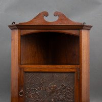 Liberty & Co., Early Aesthetic Movement Walnut Corner Wall Cabinet - Thumbnail 8