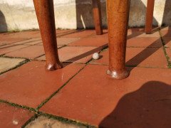 Liberty & Co., Pair of English Arts & Crafts Walnut Chairs with Stylized MOP Inlay - Thumbnail 12