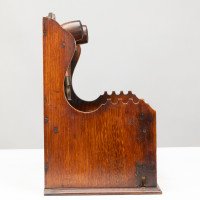 E. W. Godwin, Style of. Aesthetic Movement Oak Pipe Rack with Japonesque Backplate - Thumbnail 3