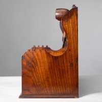 E. W. Godwin, Style of. Aesthetic Movement Oak Pipe Rack with Japonesque Backplate - Thumbnail 5