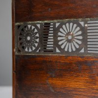 E. W. Godwin, Style Of, Aesthetic Movement Oak Pipe Rack with Japonesque Backplate - Thumbnail 11
