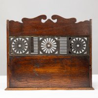 E. W. Godwin, Style Of, Aesthetic Movement Oak Pipe Rack with Japonesque Backplate - Thumbnail 12
