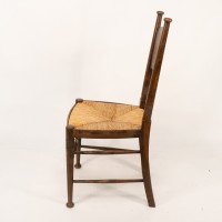 William Birch, Retailed by Liberty & Co., a Pair of Arts & Crafts Oak Dining Chairs - Thumbnail 6