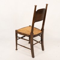 William Birch, Retailed by Liberty & Co., A Pair of Arts & Crafts Oak Dining Chairs - Thumbnail 8