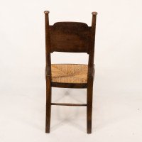 William Birch, Retailed by Liberty & Co., a Pair of Arts & Crafts Oak Dining Chairs - Thumbnail 9