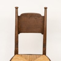 William Birch, Retailed by Liberty & Co., a Pair of Arts & Crafts Oak Dining Chairs - Thumbnail 12