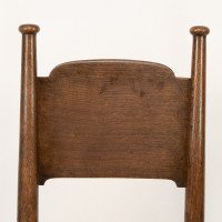 William Birch, Retailed by Liberty & Co., a Pair of Arts & Crafts Oak Dining Chairs - Thumbnail 11