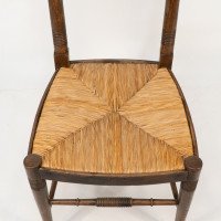 William Birch, Retailed by Liberty & Co., A Pair of Arts & Crafts Oak Dining Chairs - Thumbnail 14