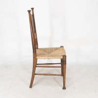 William Birch for Liberty & Co., A Pair of Arts & Crafts Rush Seat Oak Chairs - Thumbnail 6