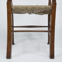 William Birch. An Arts & Crafts Oak Armchair with Glasgow-Style Floral Carving - Thumbnail 13