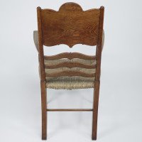 William Birch. Arts & Crafts Oak Armchair with Glasgow-Style Floral Carving - Thumbnail 15