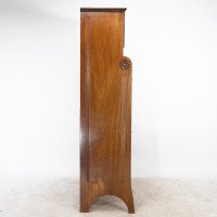 Lamb of Manchester. Anglo-Japanese Secretaire Bookcase with Lacquered Panel - Thumbnail 5