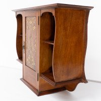 Alfred Wickham Jarvis Attributed, Arts & Crafts Walnut Hanging Cupboard - Thumbnail 10