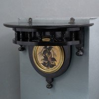 Maple & Co., Set of 3 Aesthetic Movement Ebonised Wall Shelves with Hand Painted Scenes - Thumbnail 19