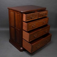 Morris & Co., Arts & Crafts Walnut Chest of Drawers with Finely Cast Handles - Thumbnail 4