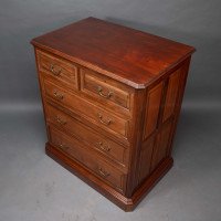 Morris & Co., Arts & Crafts Walnut Chest of Drawers with Finely Cast Handles - Thumbnail 7
