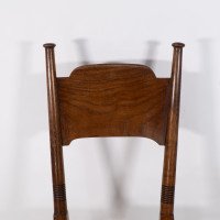 William Birch. Liberty & Co., Retailer. A Classic Arts & Crafts Rush Seat Oak Dining Chair - Thumbnail 9