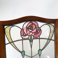 Liberty & Co., a Glasgow-Style Arts & Crafts Walnut Three Fold Screen/Room Divider - Thumbnail 6