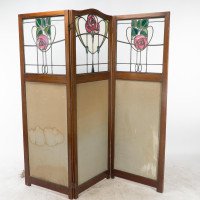 Liberty & Co., Glasgow-Style Arts & Crafts Walnut Three Fold Screen/Room Divider - Thumbnail 12