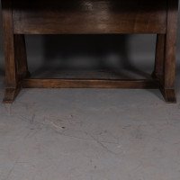 M. H. Baillie Scott Made by John P White at the Pyghtle Works. Rare Arts & Crafts Oak Dining Table - Thumbnail 8