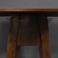 M. H. Baillie Scott Made by John P White at the Pyghtle Works. Rare Arts & Crafts Oak Dining Table - Thumbnail 11
