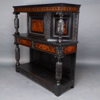 Daniel Cottier Attributed, Aesthetic Movement Oak Sideboard in the Queen Anne Style - Thumbnail 5
