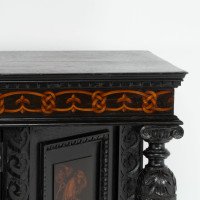 Daniel Cottier Attributed, Aesthetic Movement Oak Sideboard in the Queen Anne Style - Thumbnail 9