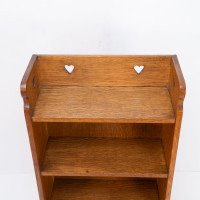 Liberty & Co. Attributed, an Arts & Crafts Oak Bookcase with Stylized Heart Cut-outs - Thumbnail 6