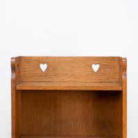 Liberty & Co. Attributed, an Arts & Crafts Oak Bookcase with Stylized Heart Cut-outs - Thumbnail 7