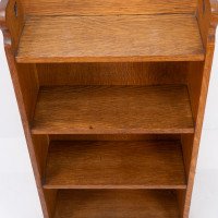 Liberty & Co. Attributed, an Arts & Crafts Oak Bookcase with Stylized Heart Cut-outs - Thumbnail 9