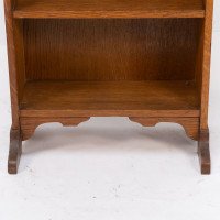 Liberty & Co. Attributed, an Arts & Crafts Oak Bookcase with Stylized Heart Cut-outs - Thumbnail 10