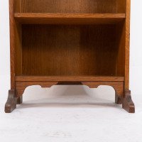 Liberty & Co. Attributed, an Arts & Crafts Oak Bookcase with Stylized Heart Cut-outs - Thumbnail 11
