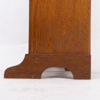 Liberty & Co. Attributed, an Arts & Crafts Oak Bookcase with Stylized Heart Cut-outs - Thumbnail 12
