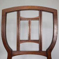 H. W. Batley, attributed. Jas Shoolbred a Pair of Aesthetic Movement Cane Seat Beech Side Chairs - Thumbnail 10
