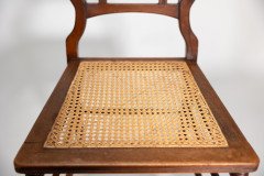 H. W. Batley, attributed. Jas Shoolbred a Pair of Aesthetic Movement Cane Seat Beech Side Chairs - Thumbnail 12