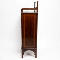 A Petite Arts & Crafts Mahogany Display Cabinet in the Anglo-Japanese Style - Thumbnail 4