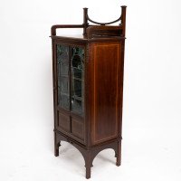 A Petite Arts & Crafts Mahogany Display Cabinet in the Anglo-Japanese Style - Thumbnail 3