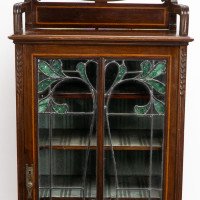 A Petite Arts & Crafts Mahogany Display Cabinet in the Anglo-Japanese Style - Thumbnail 8